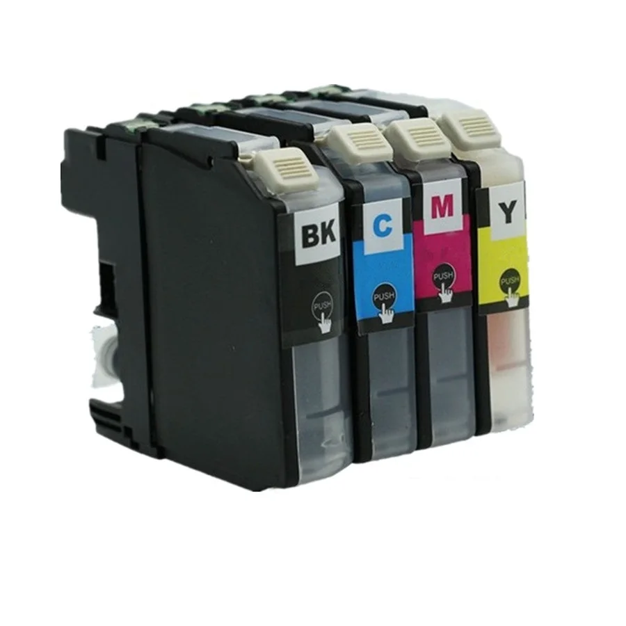 1SET LC121BK LC121 XL LC 121 LC-121 LC121XL сменный картридж для принтера для DCP-J552DW DCP-J752DW DCP-J132W DCP-J152W DCP-J172W - Цвет: 1SET