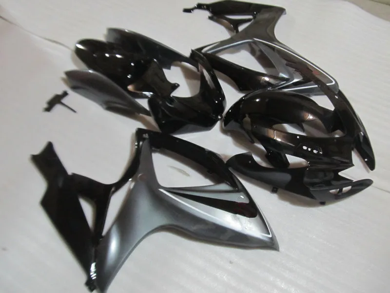 Комплект обтекателей под давлением для GSXR600 750 K6 06 07 GSXR 600 GSXR750 2006 2007 ABS серый черный