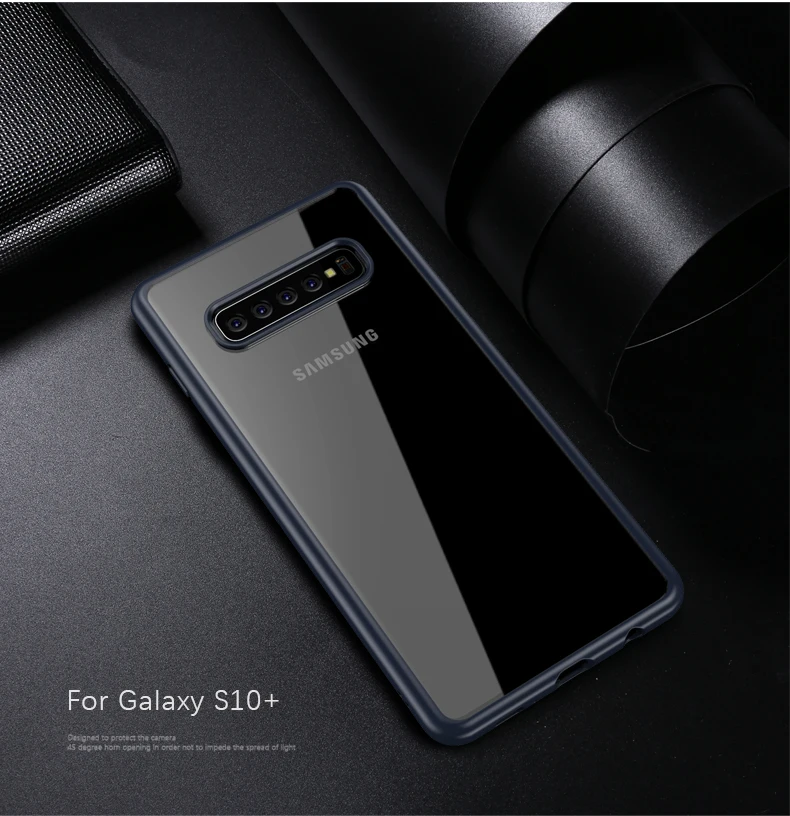 Чехол для Samsung S10 Ультратонкий Прозрачный чехол lite полная защита жесткая задняя