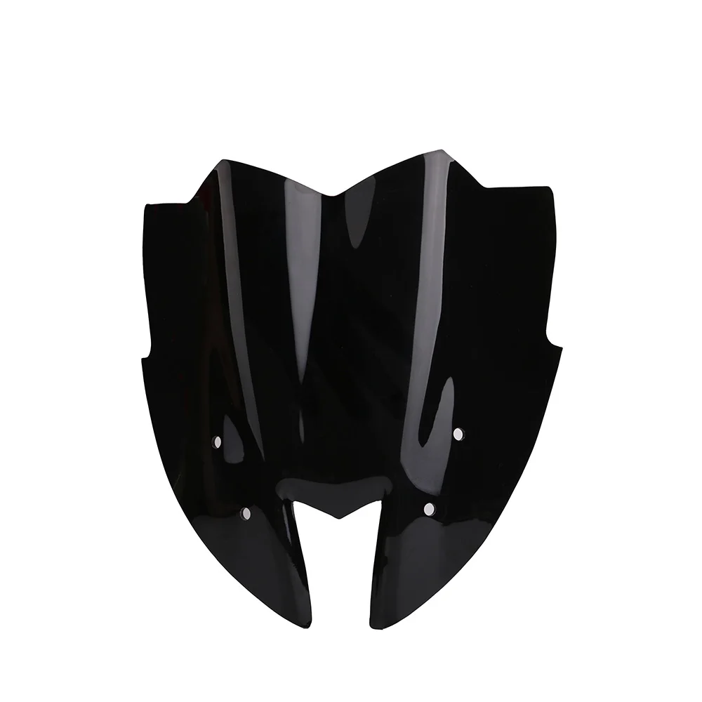black Черное Лобовое стекло мотоцикла ветровое стекло козырек Переднее стекло для kawasaki Z800 - Цвет: black