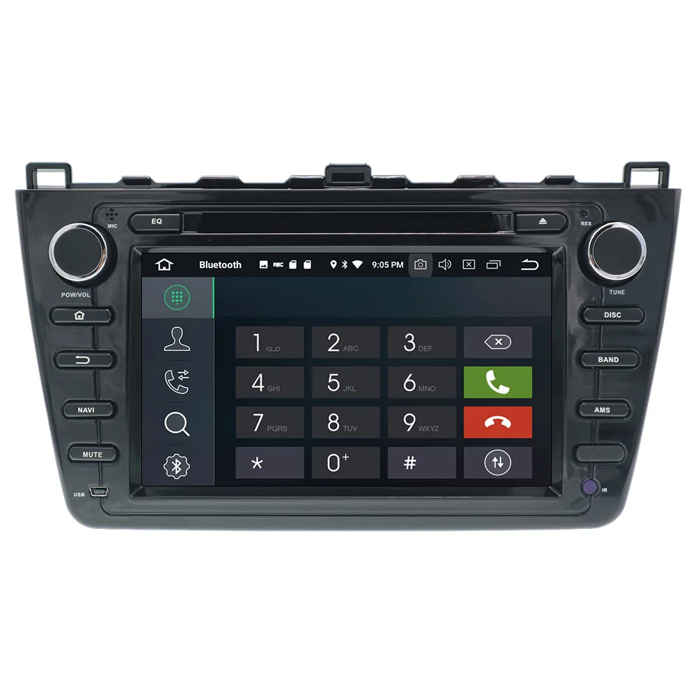 8 ядерный Android 9 с DSP автомобильный dvd-плеер gps навигация 2 DIN радио для Mazda 6 Atenza 2008-2012 Satnav мультимедийная Лента Радио