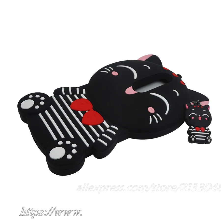 Чехол с милым котом для Nokia 6 5 чехол 3D изображением из мультфильма Lucky Cat Мягкая