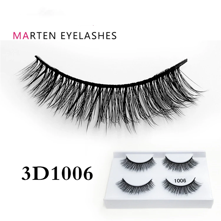 Новинка 2019 черные терьерные Накладные ресницы ручной работы натуральные
