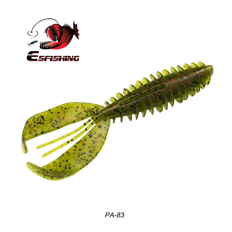 PA83 ESFISHING мягкие приманки Chunk Craw 6 шт. 110 мм мягкие приманки ПВА воблеры для троллинга форели воблеры - Цвет: PA83