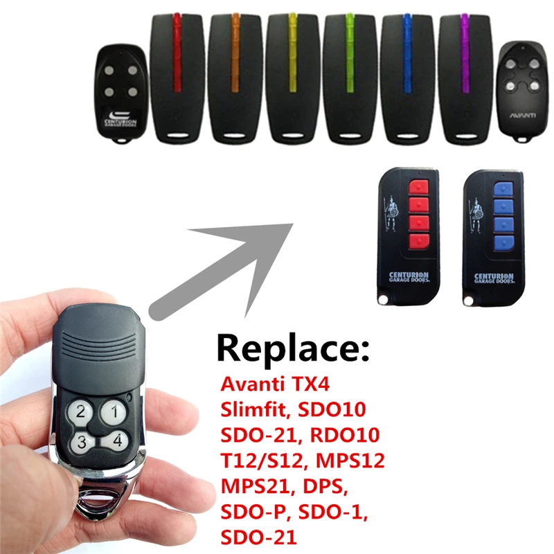 Hot Selling Replacement Remote Control Universal Controls RF 433.92mhz Rolling Code Automatic Door Key Chain | Электроника
