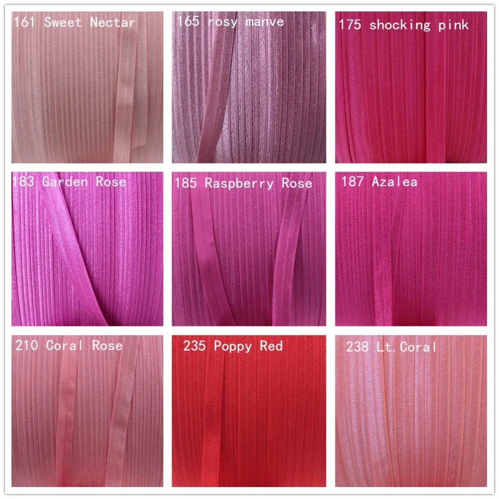90 colors for you choose 5/8&quot 16mm solid fold over elastic 100 yards per color foe girls hair ties free shipping | Аксессуары для