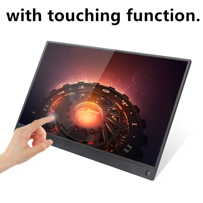 4-touching Портативный монитор usb type-C Full HD 1080 ips 15,6 дюймовый ЖК-монитор Встроенные двойные динамики совместимы с ноутбуком - Цвет: 4-touching