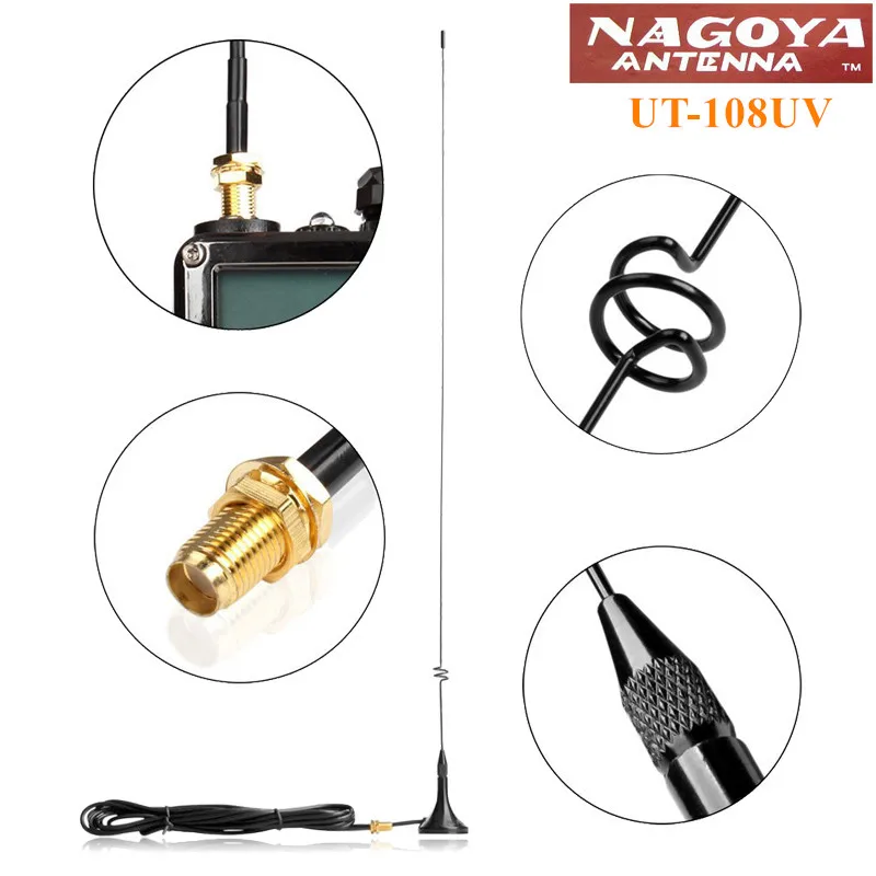 Нагоя UT 108UV SMA F 144/430 МГц двухдиапазонная антенна для BaoFeng UV 5R 6R GT 3 82 BF 888S B5 B6 PX 888K|antenna