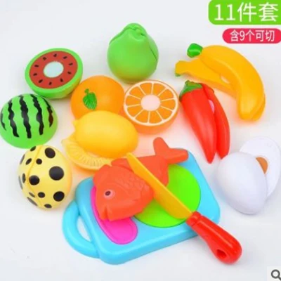 11 Pcs Cutting Toy 1 Набор для моделирования микроволновой печи, бытовая техника, игрушки, ролевые игры, кухонный набор, набор для приготовления пищи, развивающий подарок, игрушка - Цвет: 11 Pcs Cutting Toy
