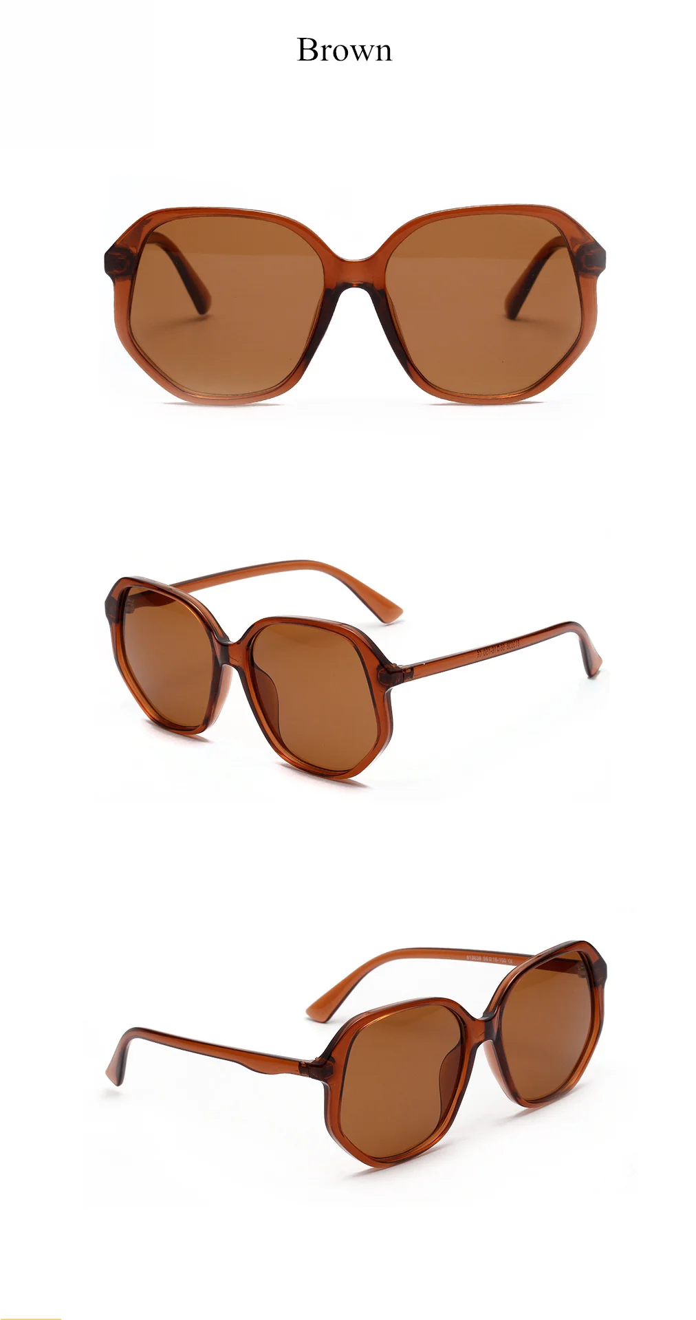 YOOSKE Oversized Women Sunglasses 90s Luxury Brand Designer Candy Colors Sun Glasses Ladies Retro Irregular Frame Glasses
