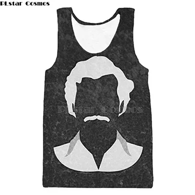 1 PLstar Cosmos Narcos Pablo Escobar Narcos bullet черный жилет на бретелях мафия хип хоп Мужская рубашка Harajuku уличная - Цвет: 1