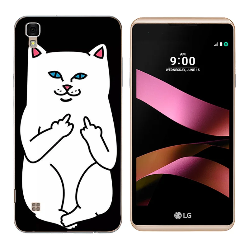 Phone Case for LG X style Back Cover Cat Landscape Printing K200DS TPU Silicone Covers Style Bag |