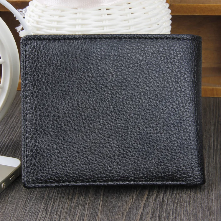 Черные мужские кошельки от известного бренда мини-кошелек кожаный кошелек