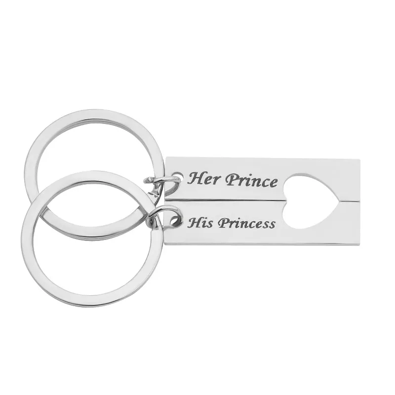 Prince Princess Персонализированный Календарь-брелок ручной работы, календарь, выделенный сердцем, брелок с датой, нержавеющая сталь, частный пользовательский Brelok - Цвет: Prince Princess
