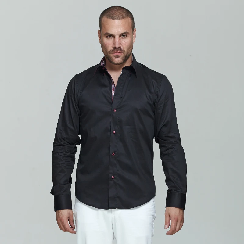 VSD 2016 Итальянские Приталенные Мужские Рубашки 7 Camicie Стиль Высококачественные