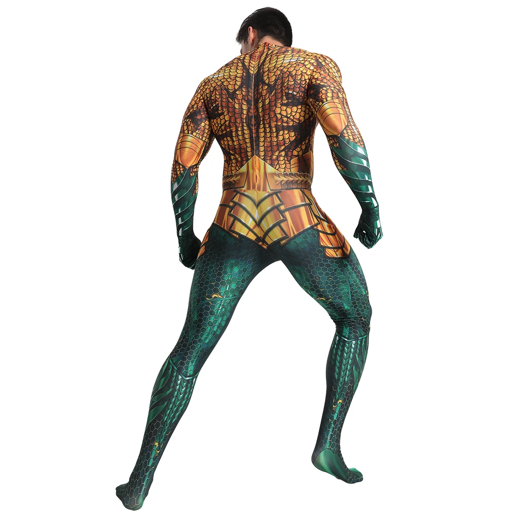 Костюм для косплея из фильма Лиги Справедливости Aquaman супергерой Arthur Curry Orin Zentai