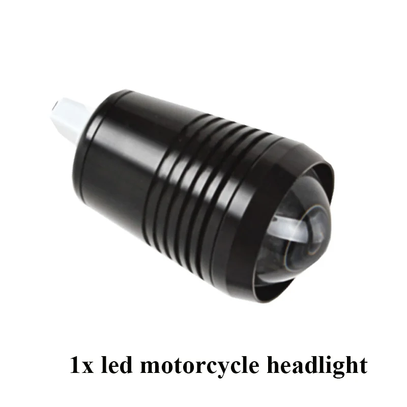 Мотоциклетная Передняя светильник лампа светодиодный 12v Moto U2 30 Вт 1500LM Высокая Низкая флэш светодиодный вождения точечный светильник лампа черный, серебристый цвет мотоцикл туман светильник - Цвет: Black 1
