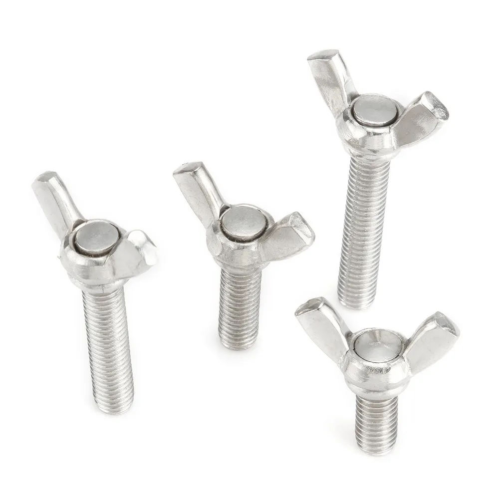 

50pcs M6*12/16/20/25/30/40mm Gifts 304stainless steel Butterfly screw of expansion nail screw Machine screws