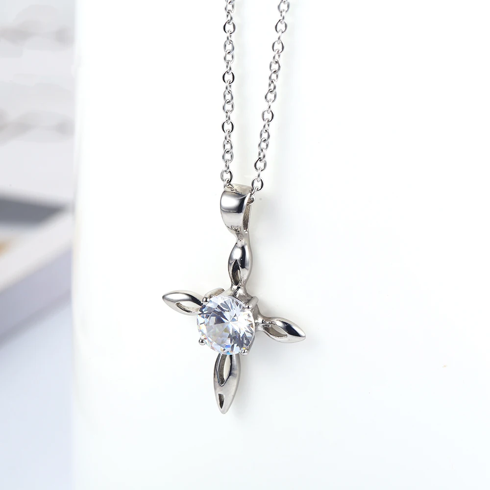 Классическое циркониевое ожерелье 2019 с сердцем яблоком цветком женское из