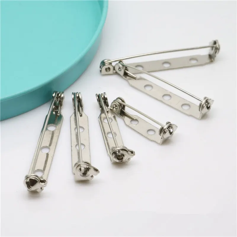 100pcs  20-38mm High  quality  Clasp Back Pins for Crafts w/locking Safety Clasp