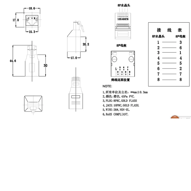 Сетевой Ethernet разъем cross RJ45 CAT5 CAT5E кабель штырь гнездо кросс адаптер Новый высокого