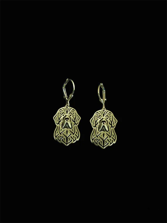 

New 2016 Unique Romantic Gold Silver Color Newfoundland Drop Earrings Wholesale Animal Earrings For Women Girl Aros