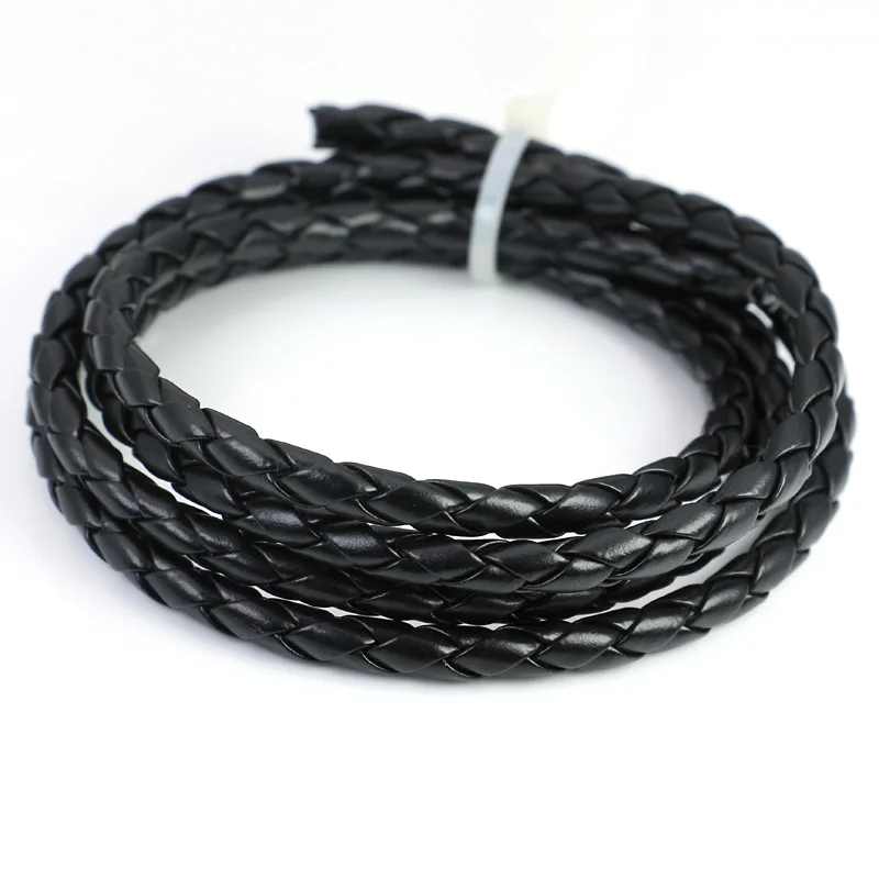 Круглый кожаный шнур 5 мм резьба сделай сам для изготовления ювелирных изделий