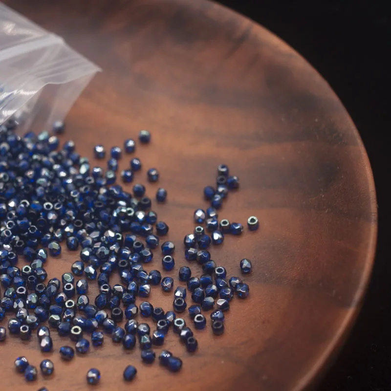 Чешский огнеупорный бисер в форме даты 2 мм покрытый одной штукой 50 зерен