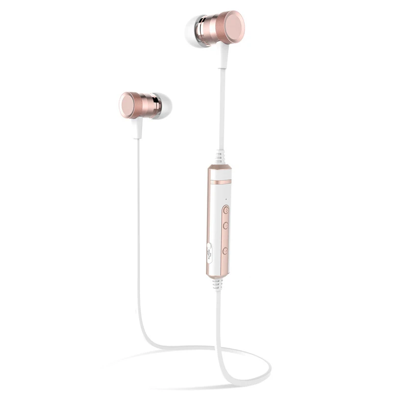 Aibesser CSR8635 wireless bluetooth earphone English voice prompt high fidelity in-ear magnetic subwoofer earphones | Электроника