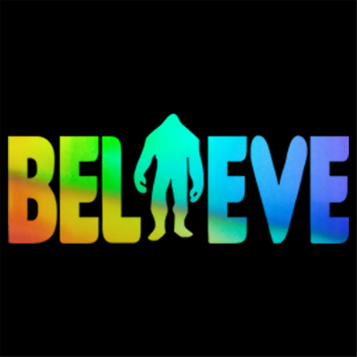 

Believe Bigfoot автомобильные наклейки на стену для дома, для окон и стекла для двери, ноутбука, авто грузовик бампер мотоцикл виниловая наклейка