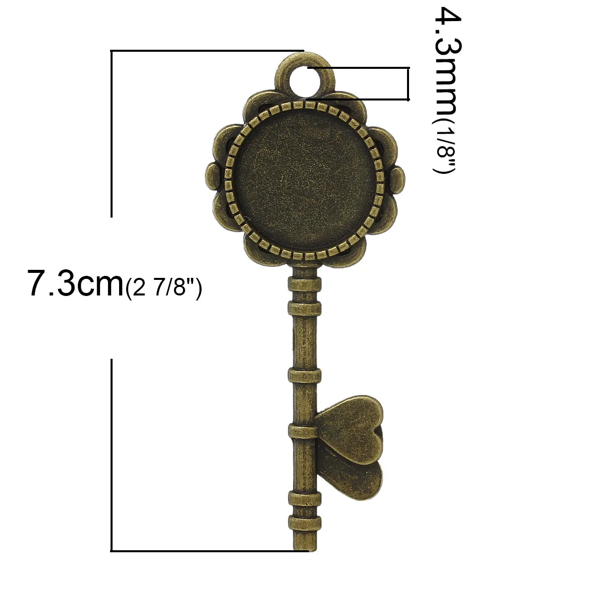 DoreenBeads подвески из цинкового металлического сплава с брелоком античной бронзы
