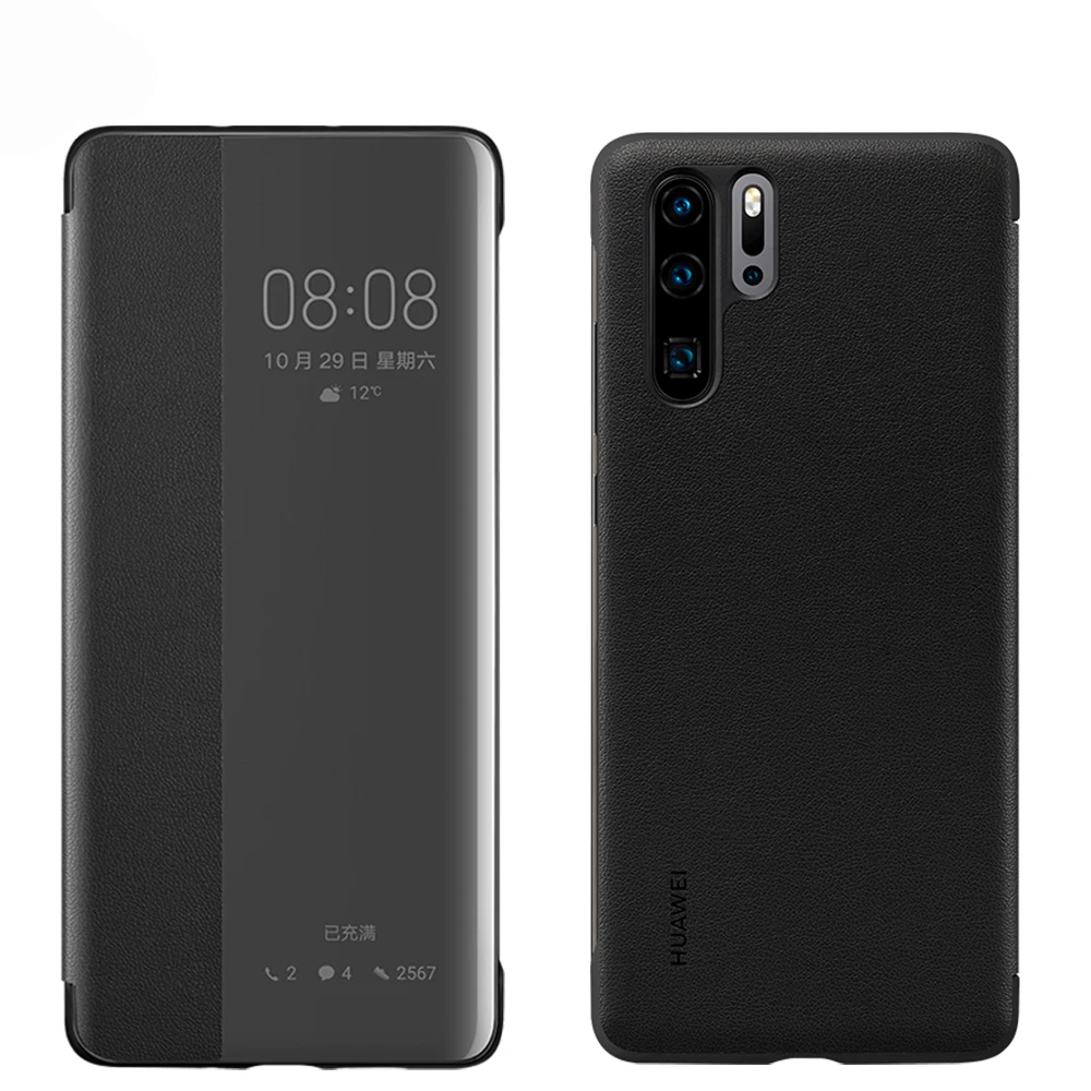 Huawei P30 Pro Чехол Официальный Смарт-Чехол из искусственной кожи флип-чехол huawei P30 Pro Чехол huawei P30 чехол для телефона Funda