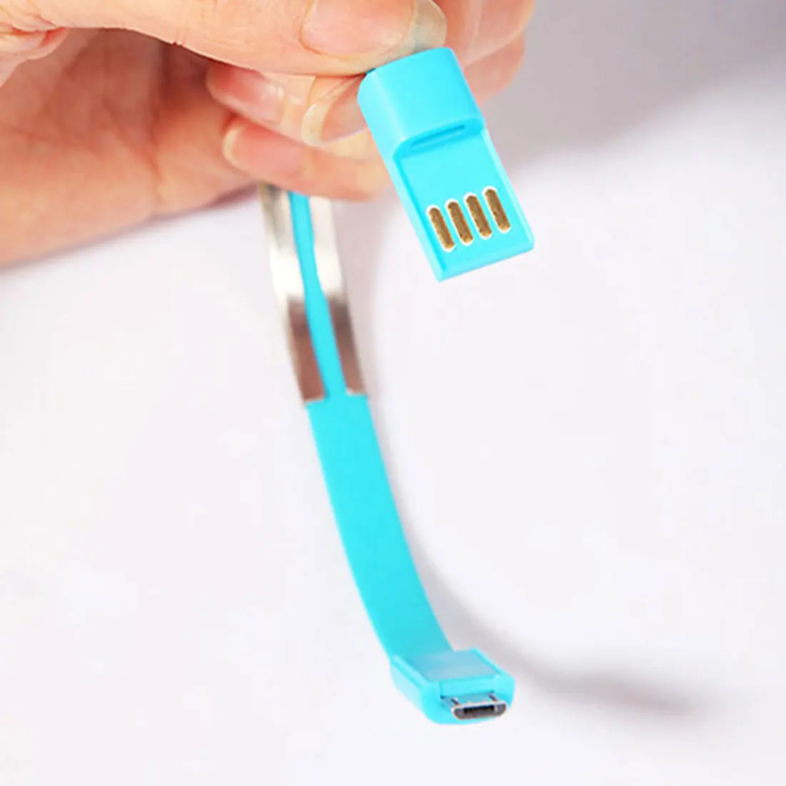 Centechia Новое прибытие открытый красочный мини микро USB браслет зарядное - Фото №1
