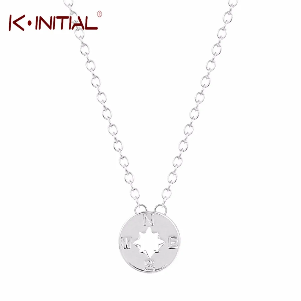 Kinitial 10 шт. Новый компас Neklace ювелирных простые Подвески compas кулоны для женщин