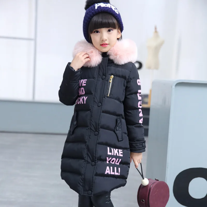 Розничная продажа зимние куртки с капюшоном и большим меховым воротником для