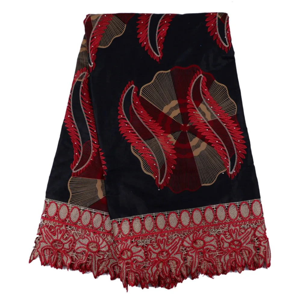 2017New популярный дизайн Печатных Африканских оптовая цена воск ткань с камнями