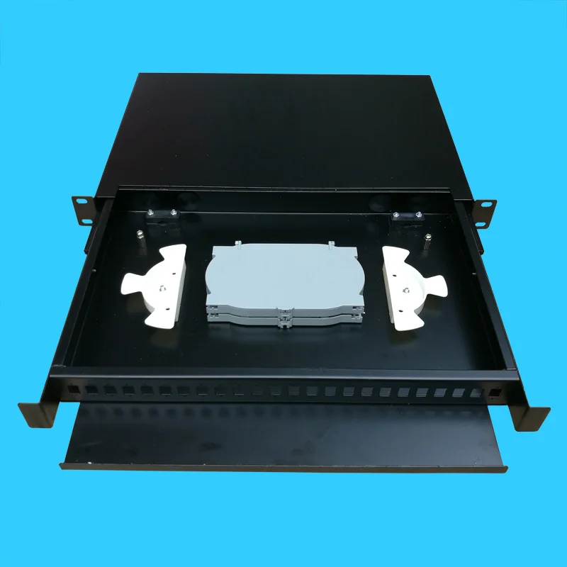 24 mouth draw-out type OTB, 12 core rack-mountable SCST cable terminal box  ODF optical fiber distribution frame