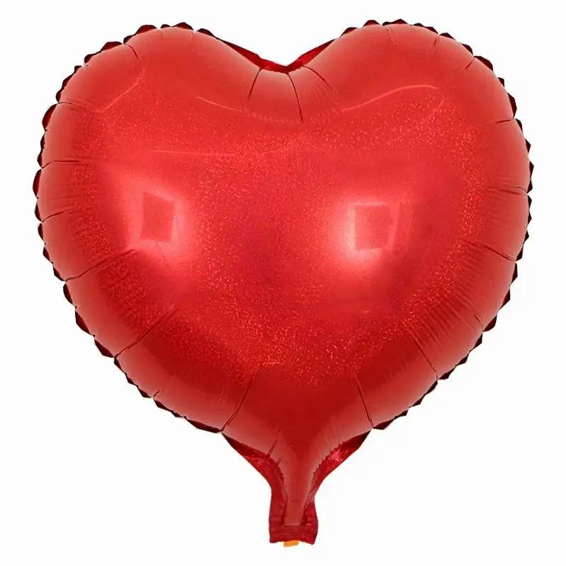 red heart 50 шт./лот 18 дюймов блестящая Лазерная Звезда Сердце воздушные шары с гелием блеск шар День Святого Валентина Свадьба День Рождения Декор - Цвет: red heart