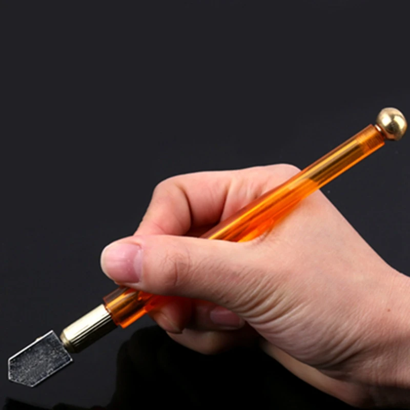 Glass Cutter 1pcs Brand Anti-Slip Handle Oil Filled Hard Alloy DIY Tile Mirror Cutting Knife Craft Tool for 6mm-12mm glass P20 |