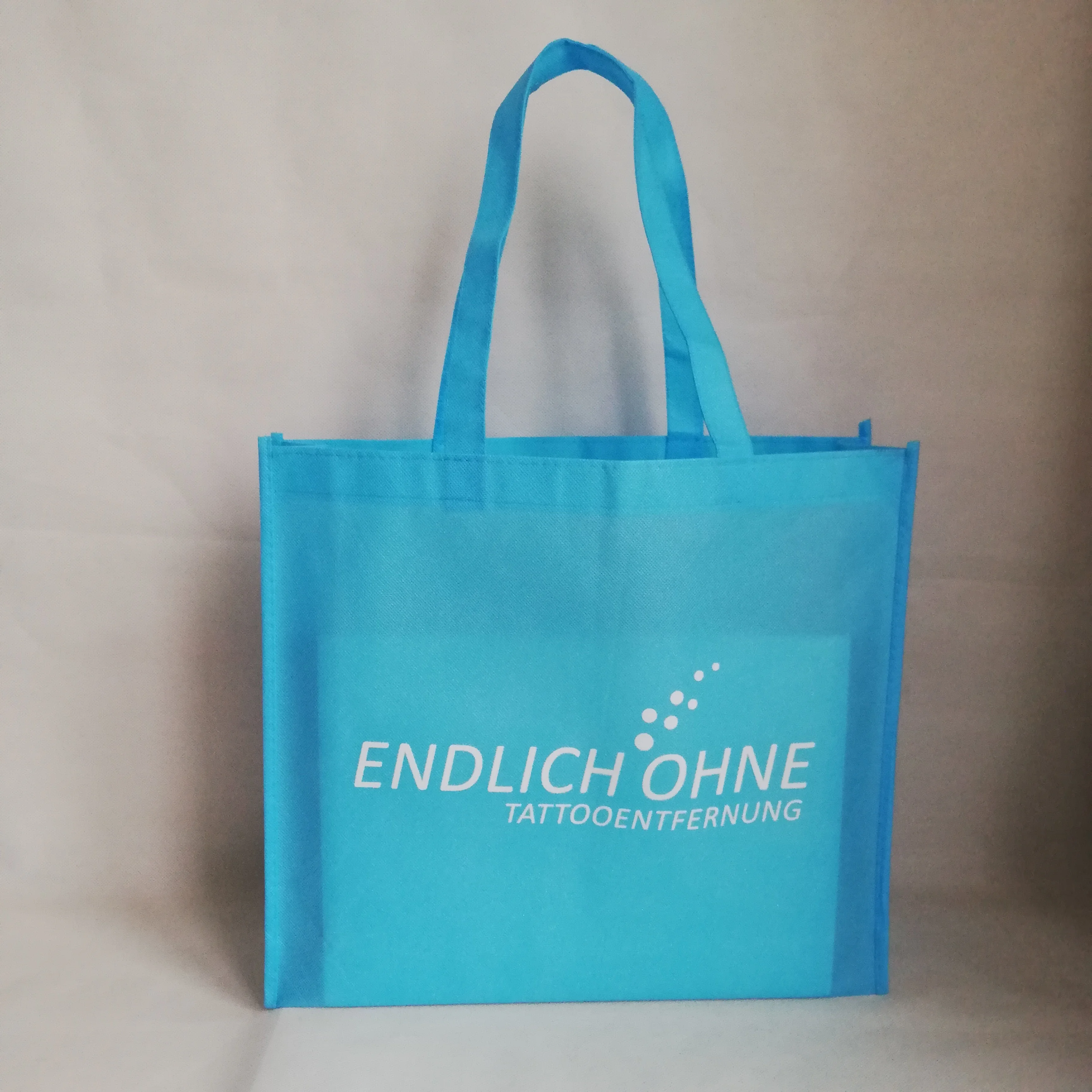 500 шт./лот светло голубой многоразовый нетканый хозяйственный тоут