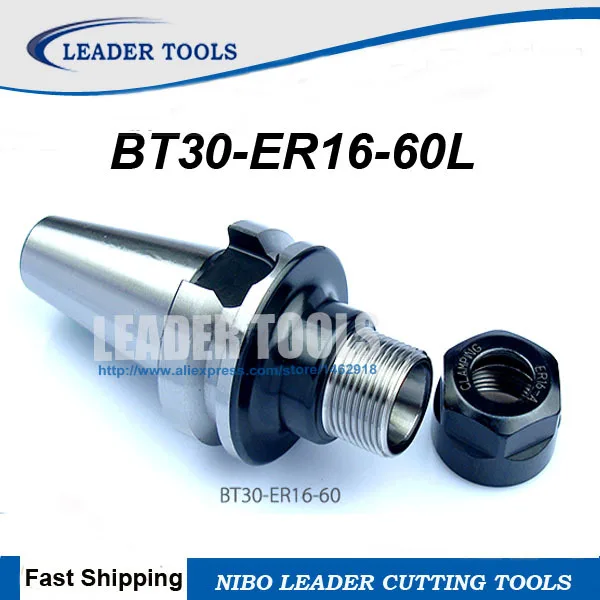 BT30 ER16 60 мм пружинный патрон для фрезерного станка с ЧПУ|er collet chuck|collet chuck holderchuck holder