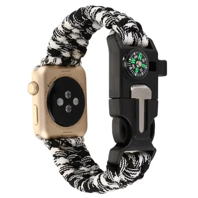 Красочные смешанные спортивные тканый браслет из нейлоновой веревки ремешок