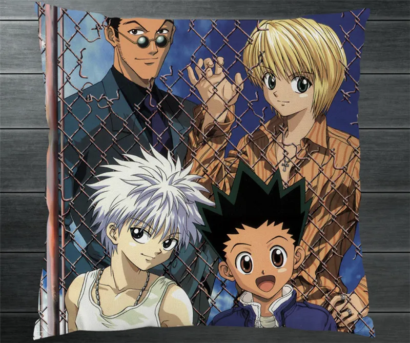 Чехол HUNTER X GON FREECSS Kurapika Killua Zoldyck Leorio Двусторонняя Подушка Манга Аниме для подушки