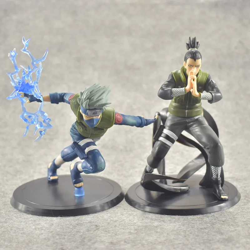 16cm Anime Naruto Doll Hatake Kakashi Nara Shikamaru Ver15 Japanese Statue Figurine For Kids Collectible Toy | Игрушки и хобби