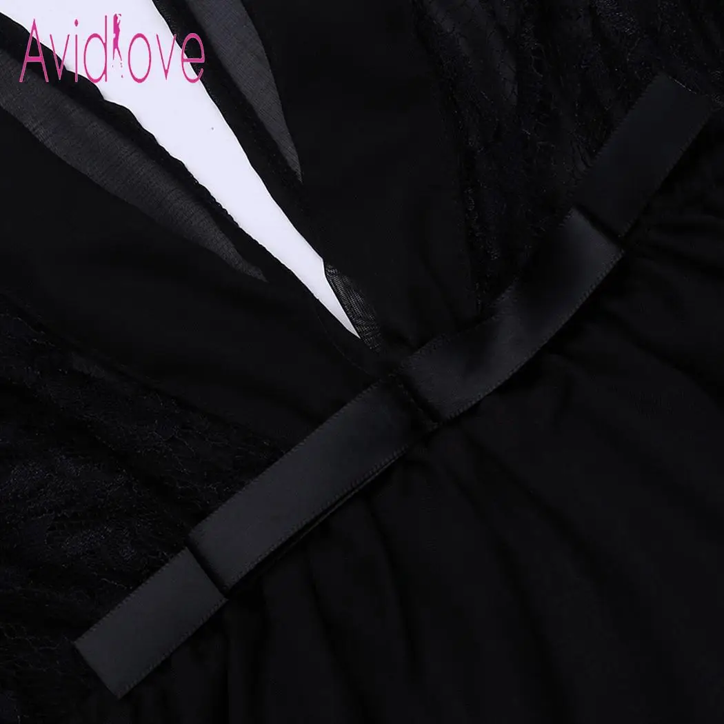 Avidlove женское сексуальное нижнее белье Babydoll шляпа с оборками рукавом кружева
