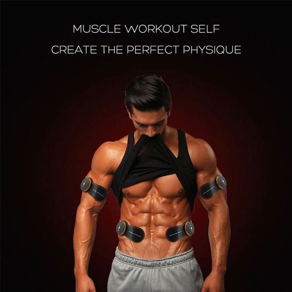 EMS Muscle ABS Fit Training Gear Abdominal Body Home Exercise Shape Fitness Set Stimulator Massage Abs Kit 2019 | Спорт и
