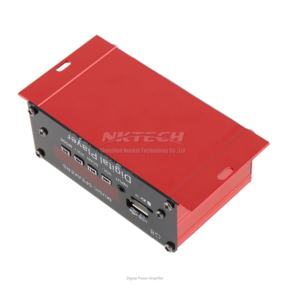 Автомобильный усилитель мощности NKTECH Bluetooth цифровой плеер аудио 2 канала 18 Вт