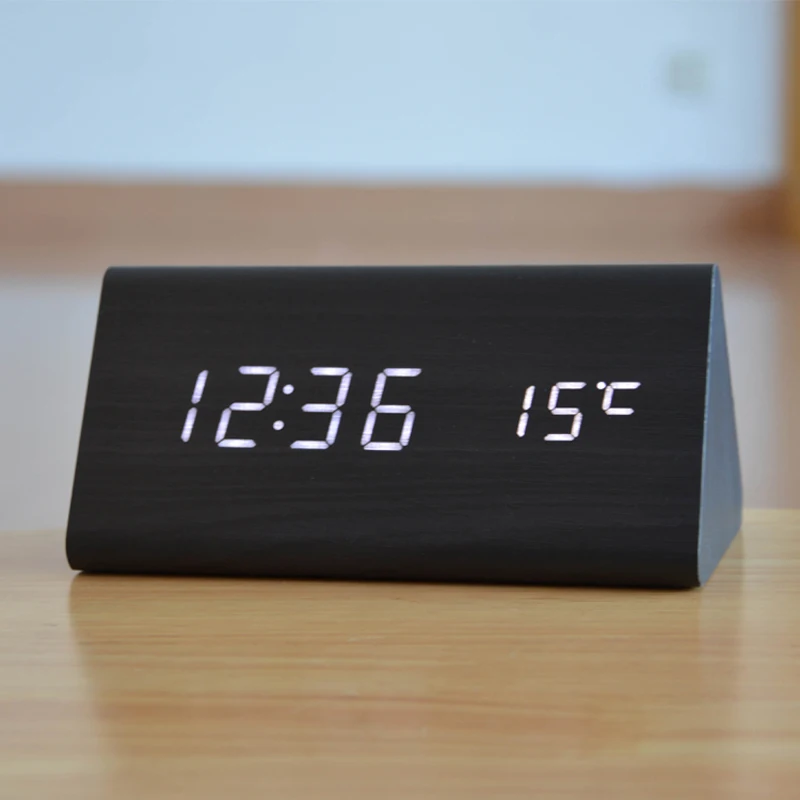 Современные изысканные деревянные часы Деревянные уникальные большие цифры