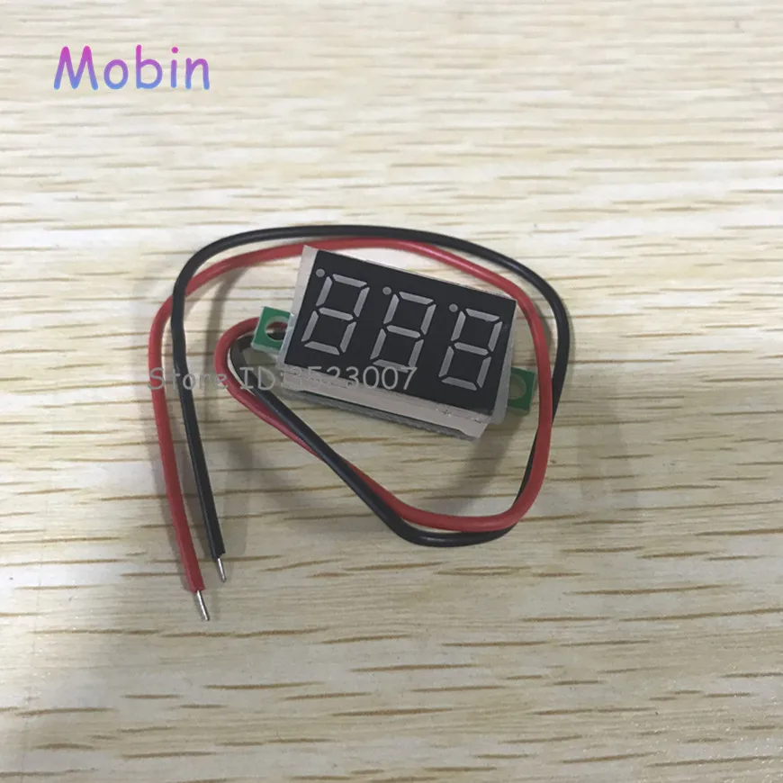 10 шт./лот красный цвет вторая линия Точный Цифровой вольтметр постоянного тока