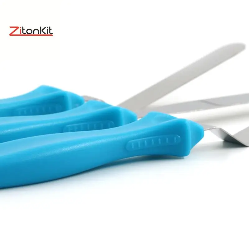 3 шт. нож для сливочного крема выпечки Шпатель из нержавеющей стали наклонная